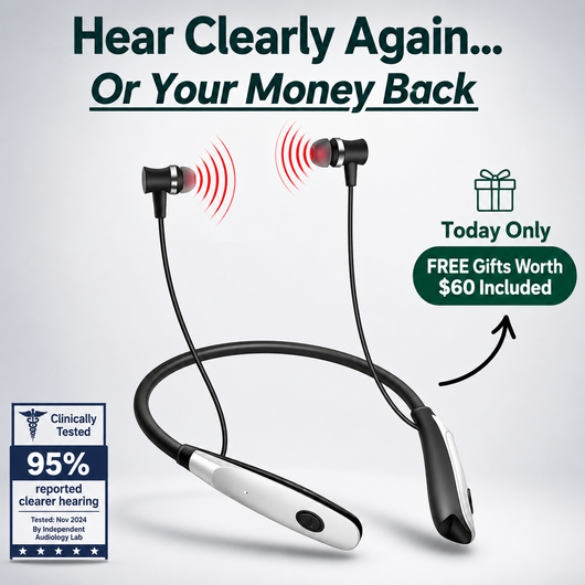 NeuroHear™ – Red Light Therapy Earbuds for Age-Related Hearing Loss