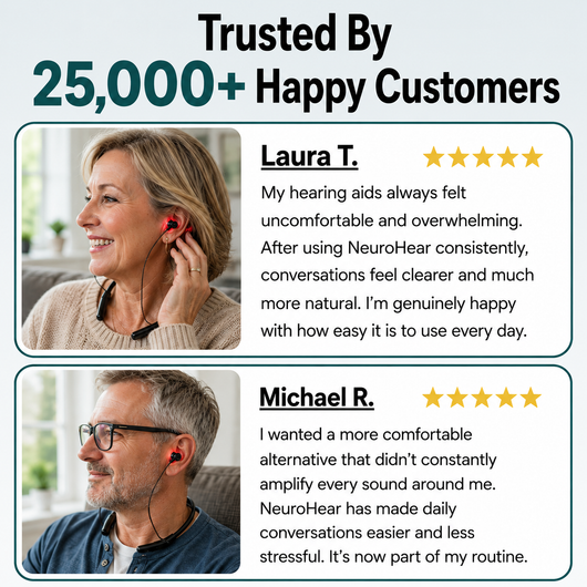 NeuroHear™ – Red Light Therapy Earbuds for Age-Related Hearing Loss