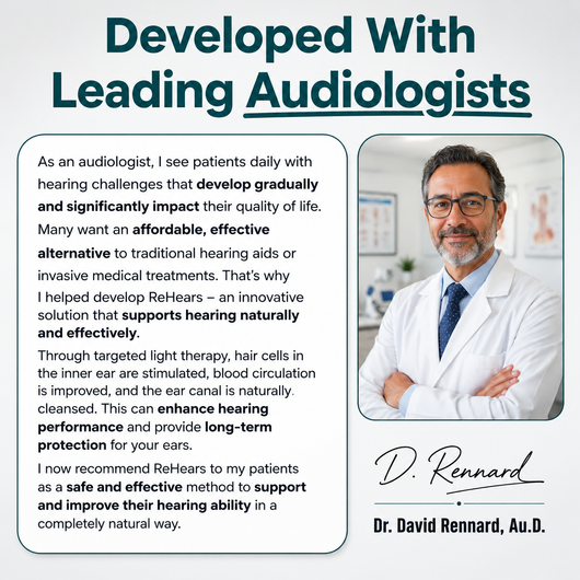 NeuroHear™ – Red Light Therapy Earbuds for Age-Related Hearing Loss